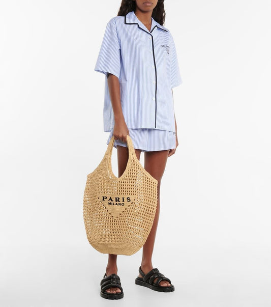 Paris Milano Woven Big Tote